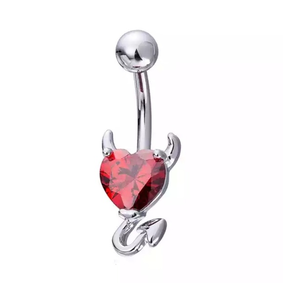 Jewelry - European Hot Devil Shaped Surgical Button Belly Ri